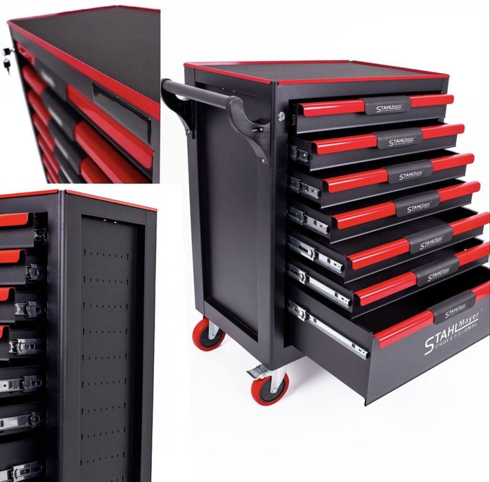 Шкаф/количка за инструменти 7 чекмеджета STAHLMAYER
