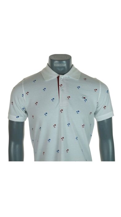 Оригинална, изискана тениска с яка Tommy Hilfiger, M размер