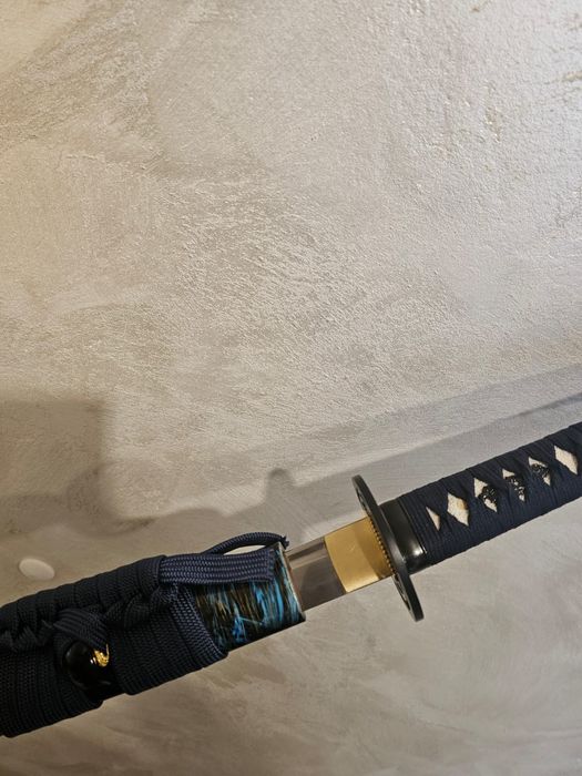 Katana  lucrată manual din oțel T10 călit cu lut