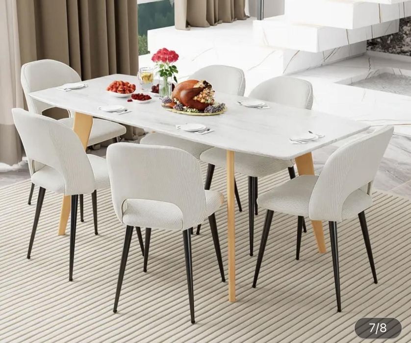 Scaun dining bej dungi fine