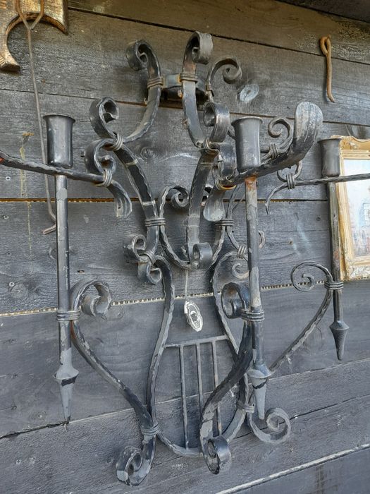 Aplica/ candelabru fier forjat
