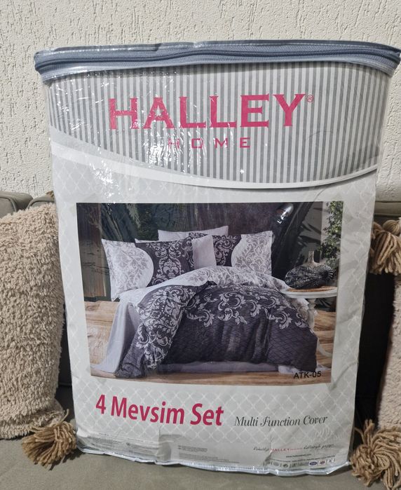 Cuvertura Pat + Lenjerie Pat  Halley Home - tara de origine Turcia