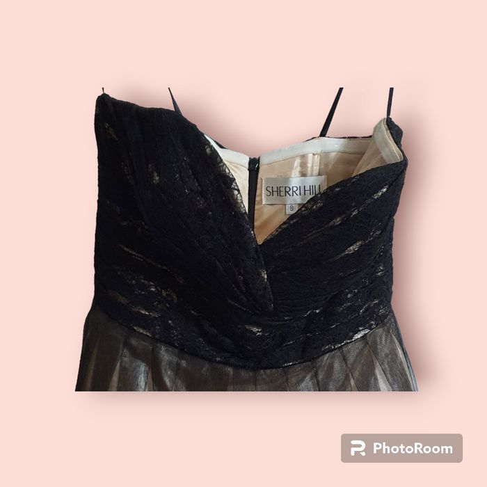 Rochie printesa SHERRI HILL-Cocktail Exclusive măsura M (8)