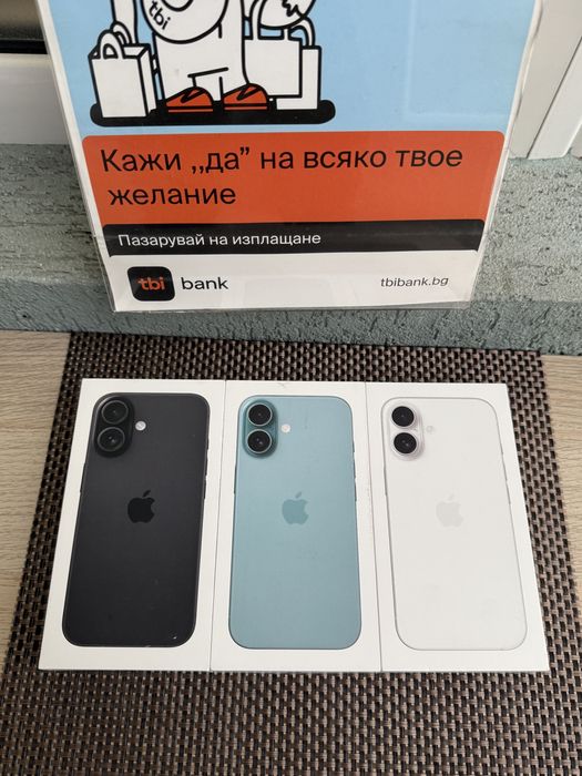 НОВ! *ЛИЗИНГ* iPhone 16 128Gb Black / White / Teal Айфон Гаранция