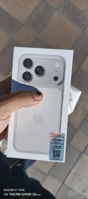 IPhone 17 pro sim+esim 256gb  yangi