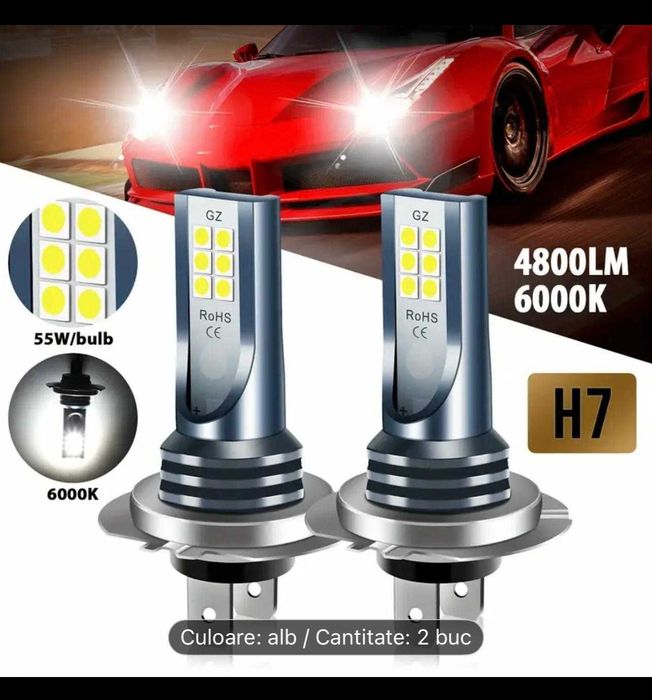 Becuri auto LED  H7/ H11/ CAMERA VIDEO AUTO/ Buton frana BMW