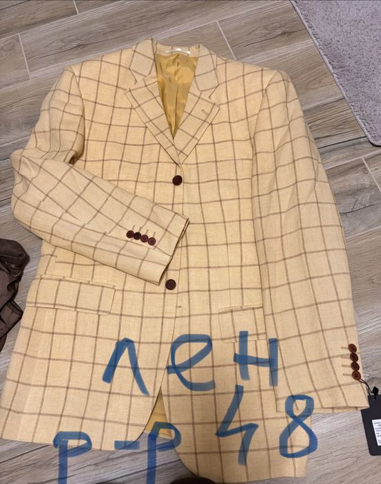 Лен и вълна сако,панталон