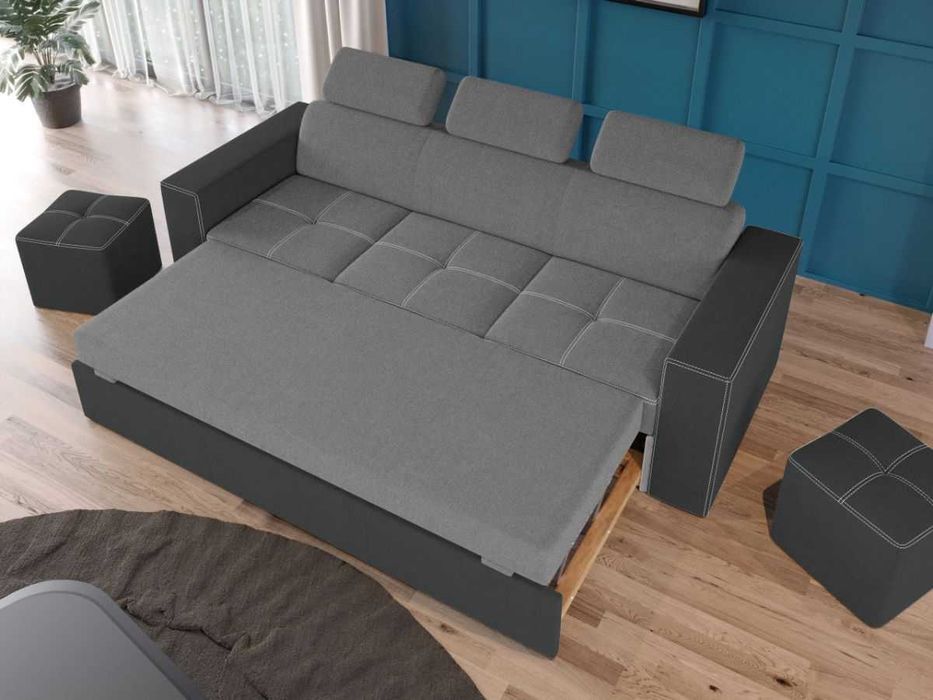 Canapea Paloma Gri Deschis/Gri - Transport Gratuit 4-10 zile