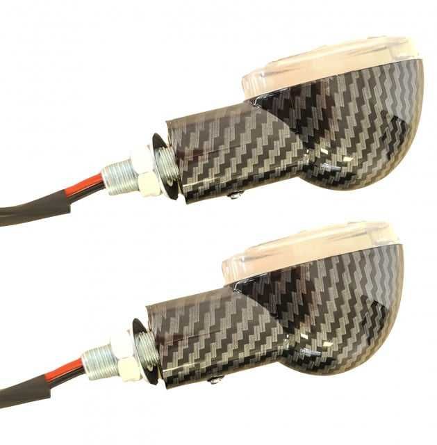 Semnale Semnalizari Scuter Moto 12v Carbon M1