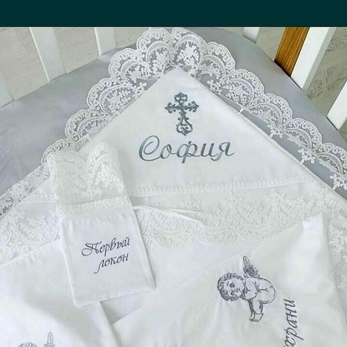 Одежда для таинства крещения ,крыжма.платье