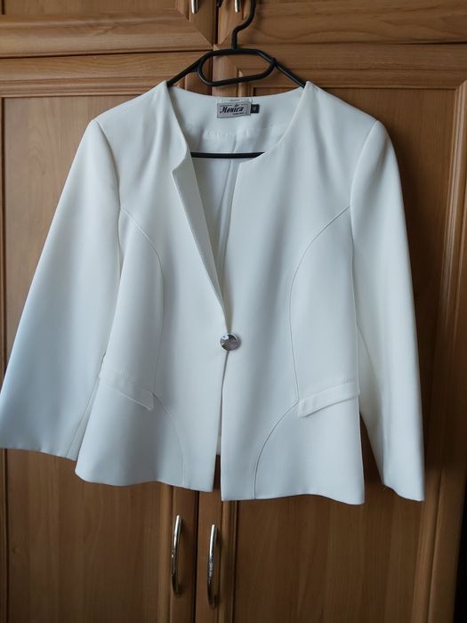 Sacou damă elegant culoare ivoire