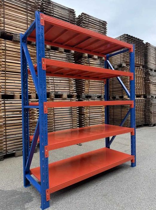 Метални рафтове с 4 и 5 стелажа – до 1000 кг натоварване