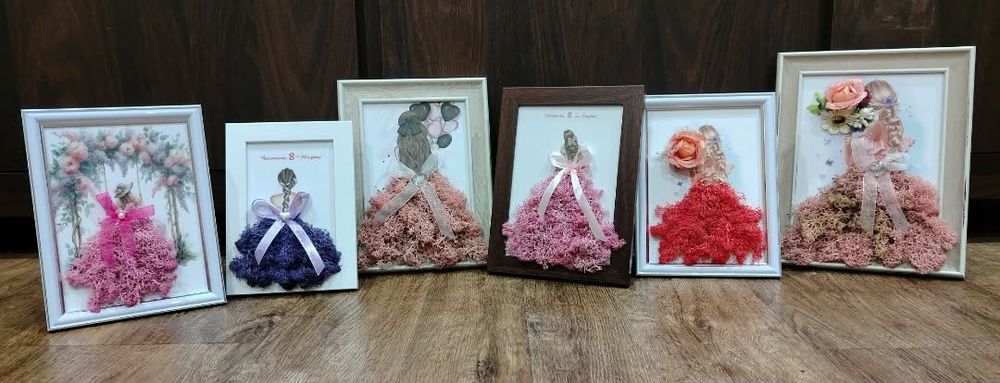 Скандинавски мъх, картини, украси