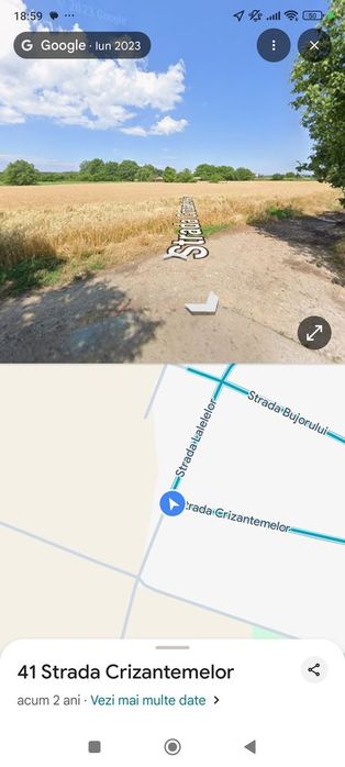 Teren intravilan 2000 mp Dascălu, gaze și curent, acte la zi