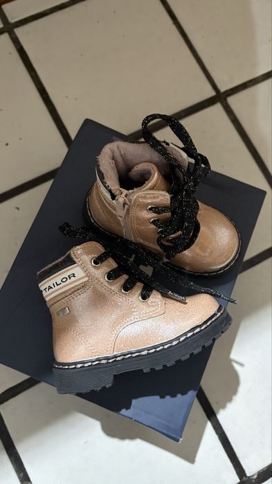 Детски зимни боти розов лак с брокат Tom Tailor