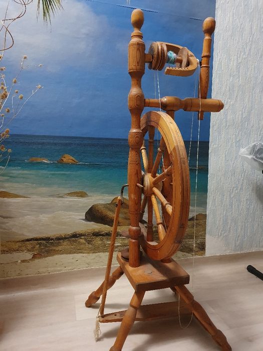 Раритетная прялка деревянная
