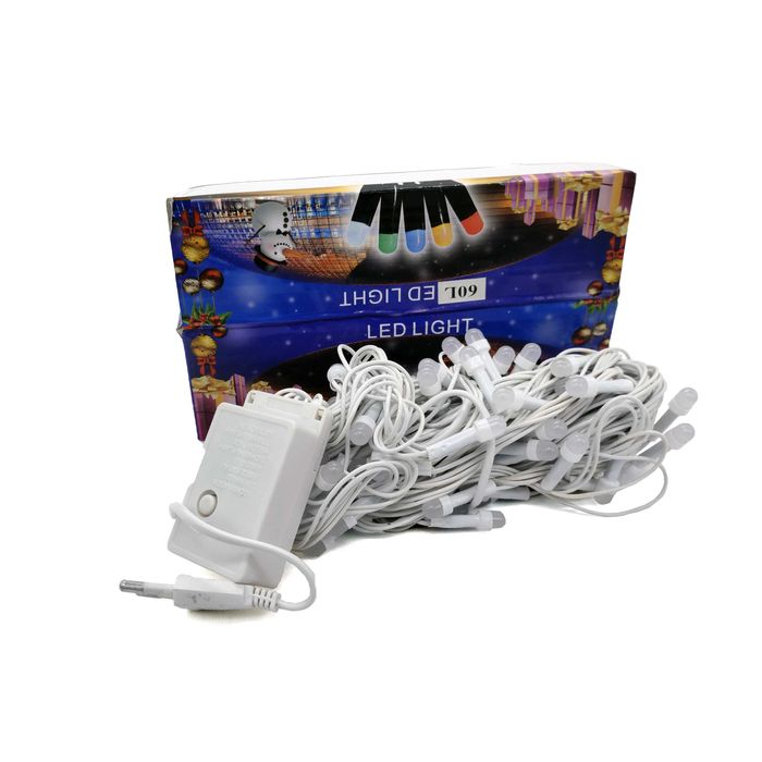 Гирлянда нить 60 LED лампочек