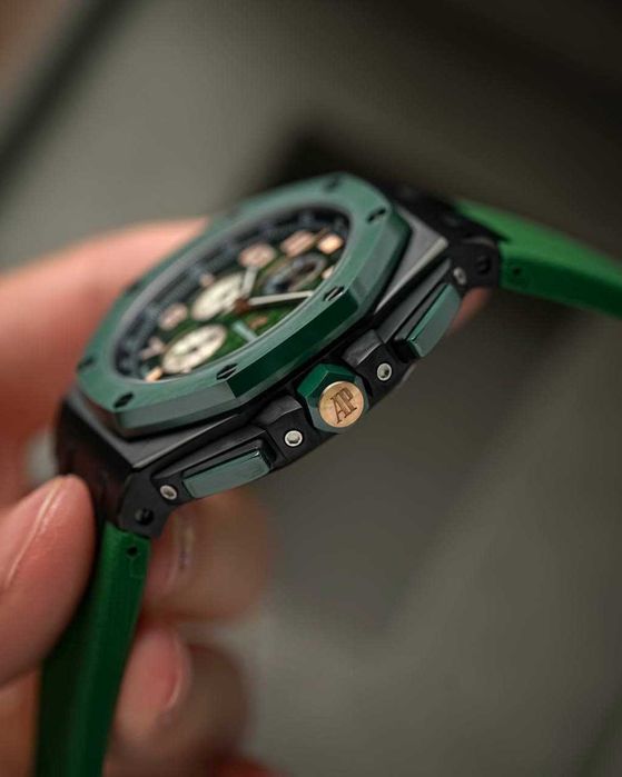 audemars piguet offshore 44mm зелено/черно