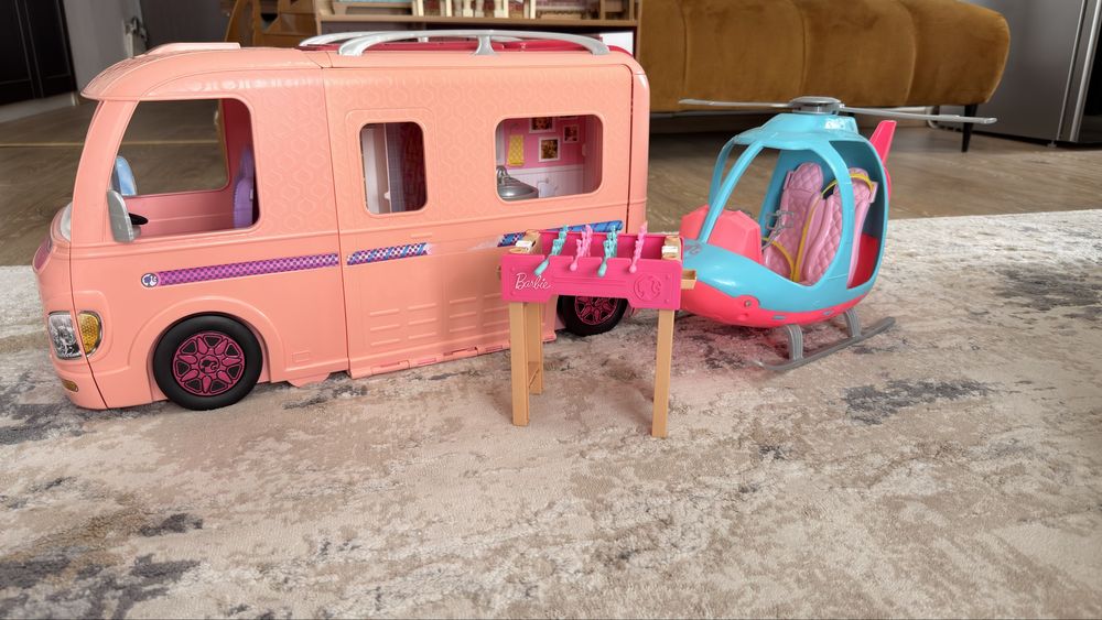 Rulota BARBIE + Elicopter Barbie