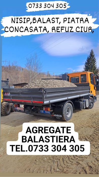 Nisip balast piatra pamant excavator buldoexcavator