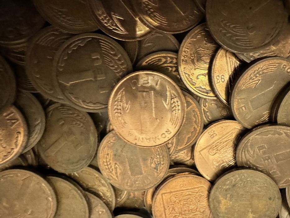 Lot monezi vechi 1 Leu pentru colectionari