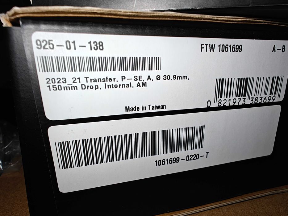 FOX Transfer Performance Elite Dropper Seatpost, 150mm x 30.9mm