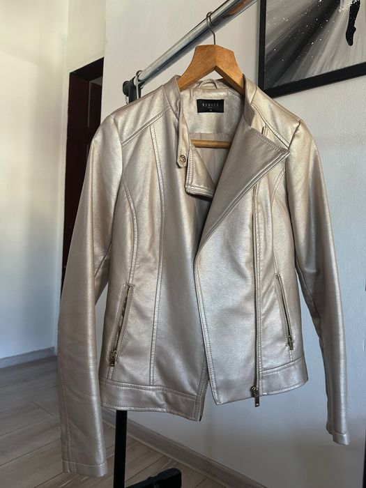 Кожено яке Mohito златисто