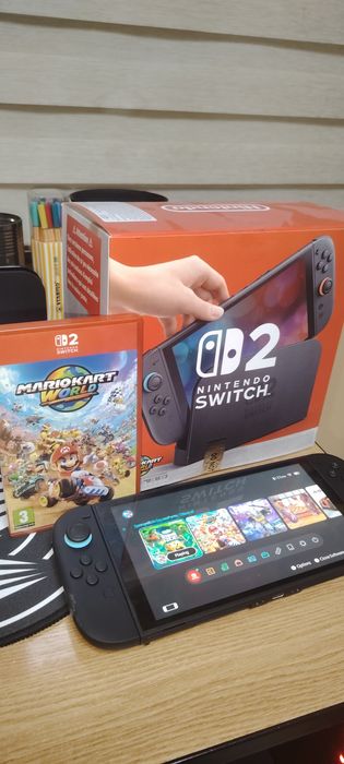 Vând Nintendo Switch 2, nou , în garanție, cu jocul Mariokart World