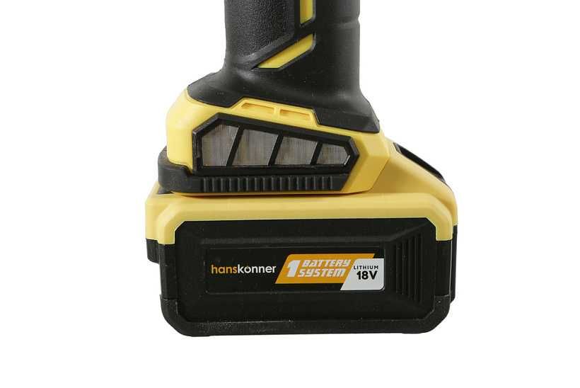 Аккумуляторная Болгарка(УШМ) Hanskonner 125мм Бесщеточная 2Акб+зарядка
