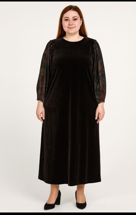 Велюровое платье