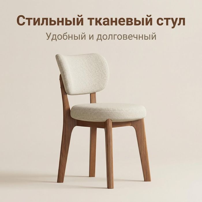 Стильный тканевый стул