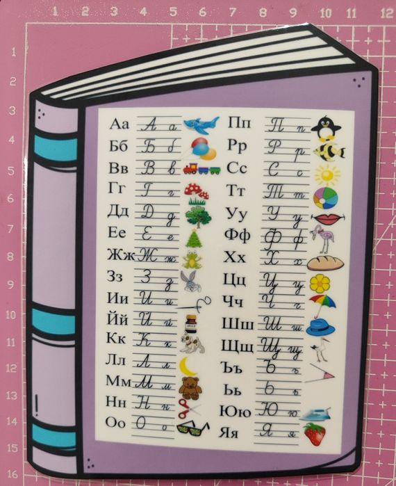 Ламинирана таблица за умножение и азбука