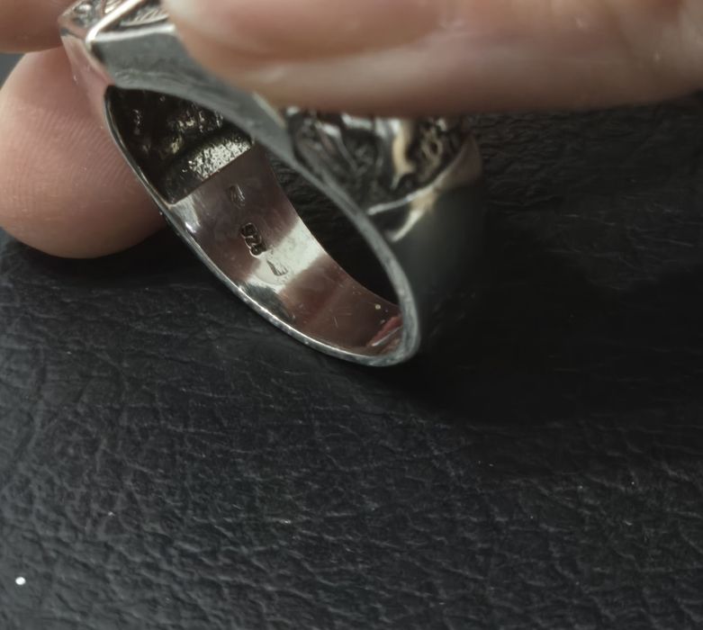 Inel Argint 925 Model Busolă / Signet Ring - Design Vintage