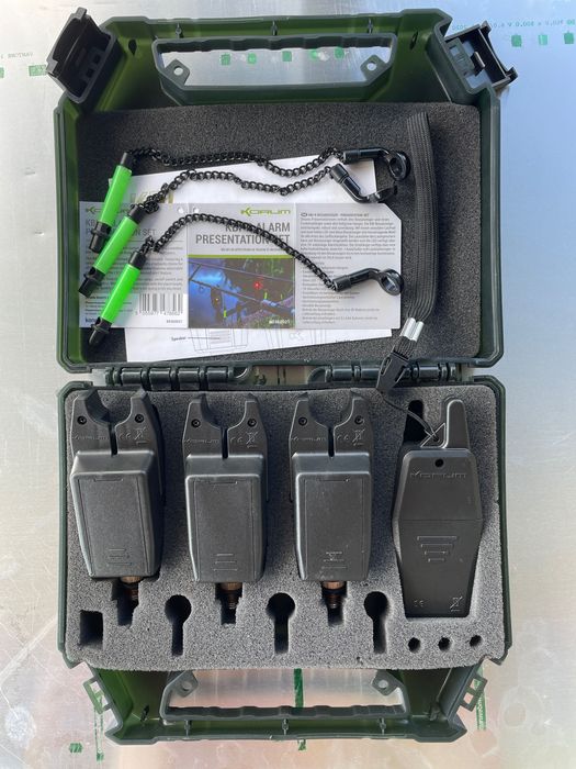 Комплект сигнализатори Korum KBI-R Bite Alarm Presentation Set 3+1