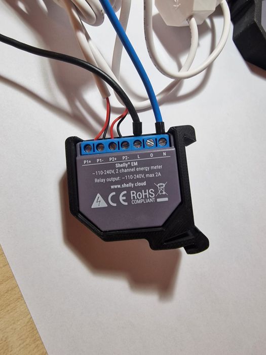 Suport montaj DIN pentru Shelly EM