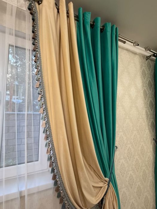 Шторы с карнизом Ширина 2*50, высота2,45
