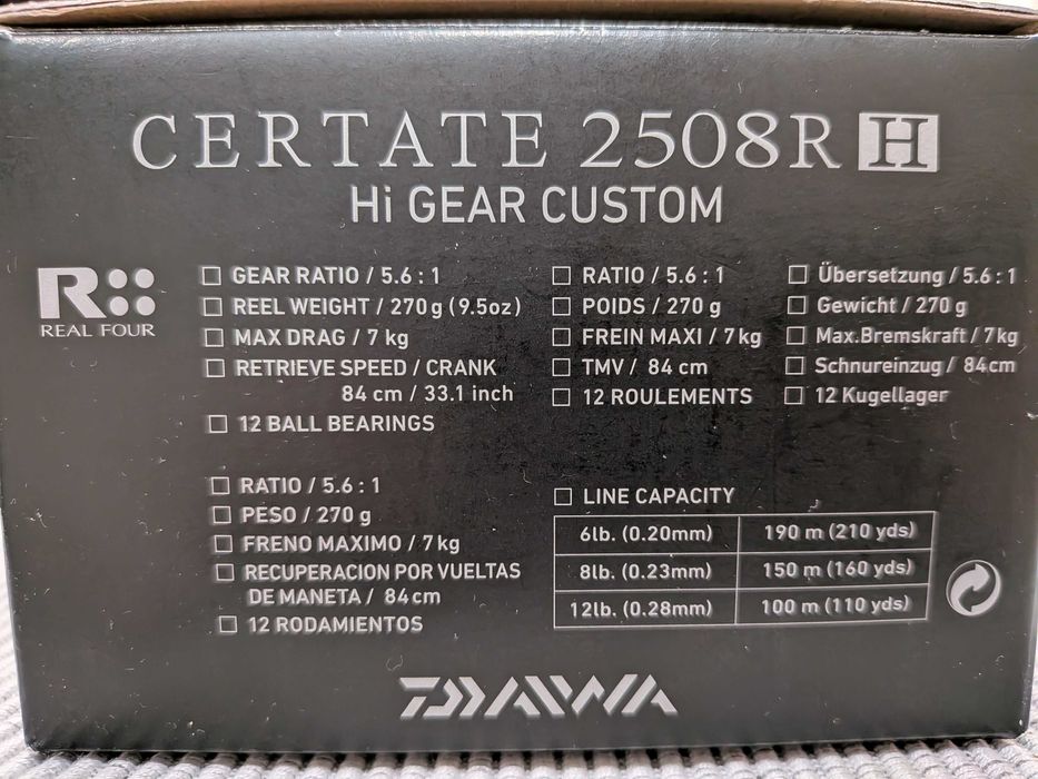 Daiwa Certate 2508 RH