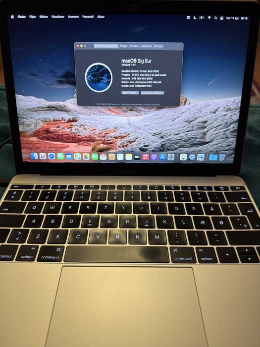 MacBook 12” Retina 2015 - 8GB Ram 500 Gb