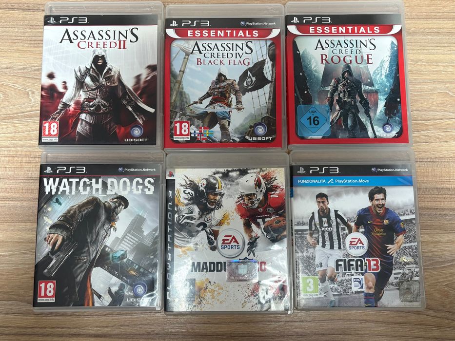 Lot jocuri PS3 assasins creed fifa watch dogs