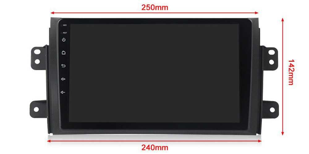 Navigatie Android 14 SUZUKI SX4 B 1/8 Gb Waze CarPlay + CAMERA