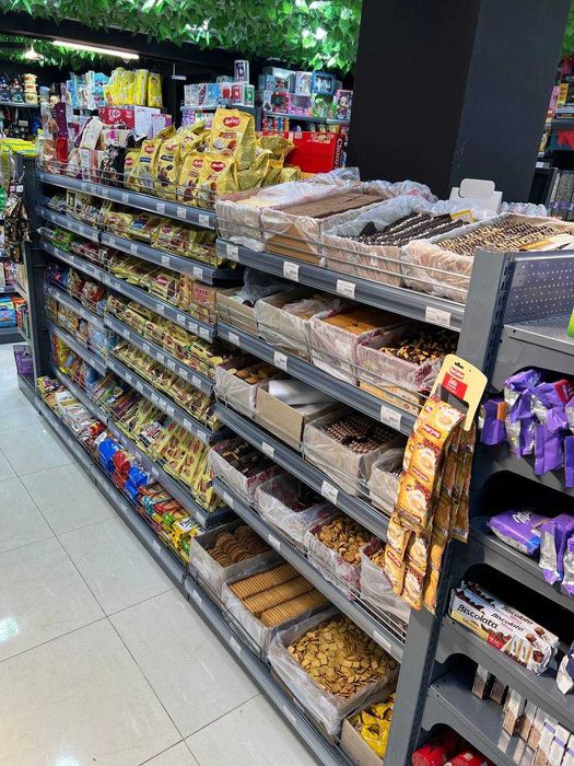 Торговый стеллаж полочный стеллаж для магазины продуктовый стеллаж