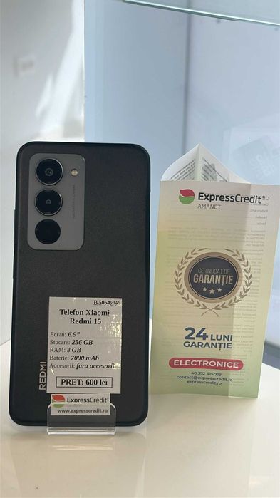 (Ag45 B.5064.45) Xiaomi Redmi 15 4G - Garantie 24 luni !