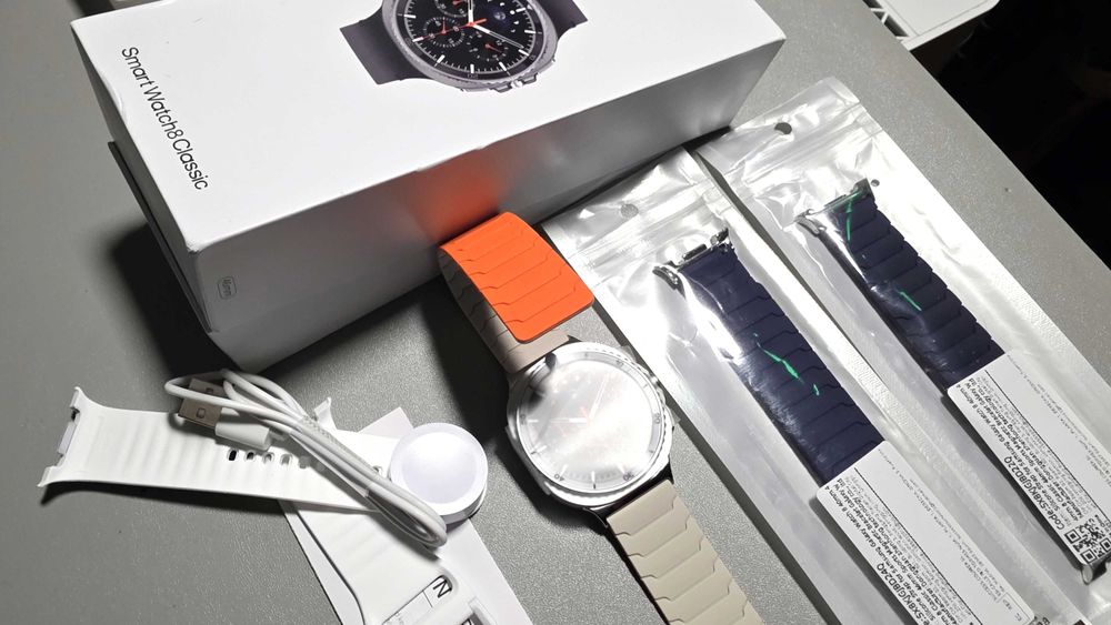 Smartwatch DT Watch 8 Classic, Amoled,  nou + 2 curele magnetice