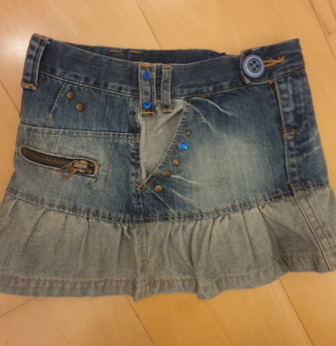 Fusta jeans fete 7-9 ani