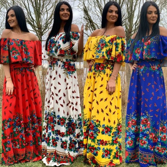 Rochii tradiționale mama fiica 
120 lei dama 
85 lei copil 
200 lei set mamă + copil 
Material vâscoza , timp de fabricare 3-7 zile lucratoare