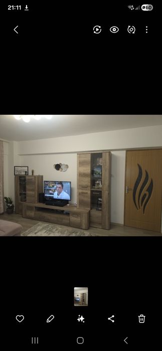 Schimb sau în 2 rate Mobilă living / sufragerie stejar sonoma