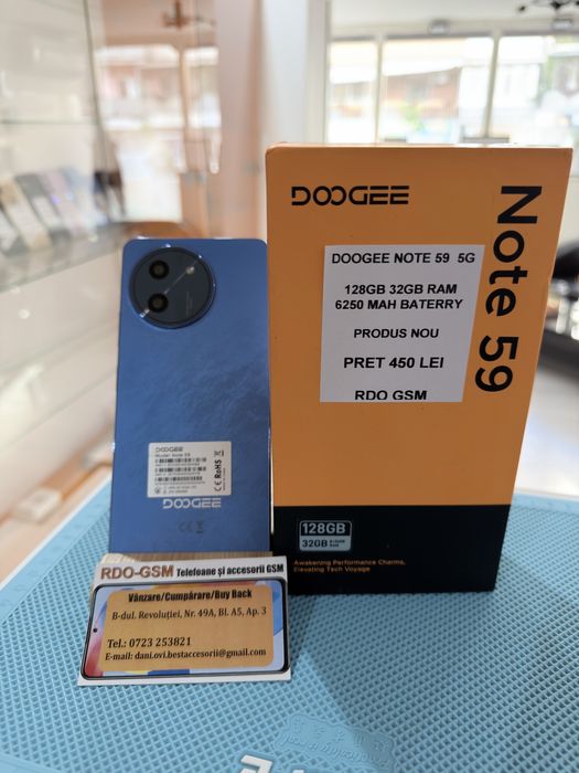 Doogee Note 59 128Gb 5G Nou/Dual Sim/Garantie