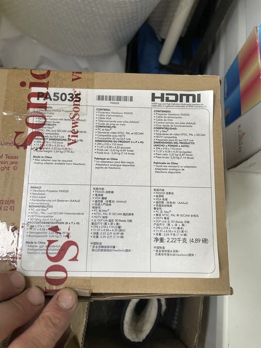 Проектор ViewSonic PA503S