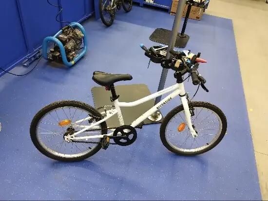 Bicicletă polivalentă Riverside 100 20" alb - (SecondHand) Decathlon