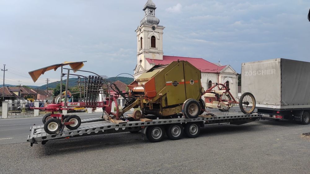 Balotiera rotundă Wolvo, Omas(Krone) /Grebla rotativă cu două funcții